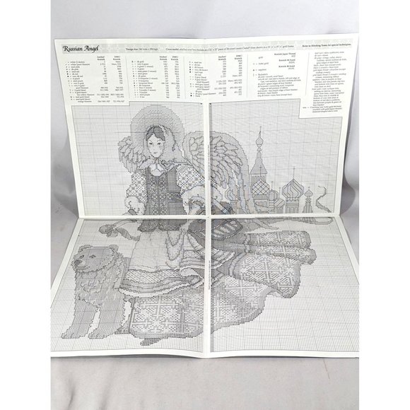 Russian Angel Cross Stitch Pattern #3726 By Barbara Baatz Cross Stitch Masterpie - Picture 3 of 5